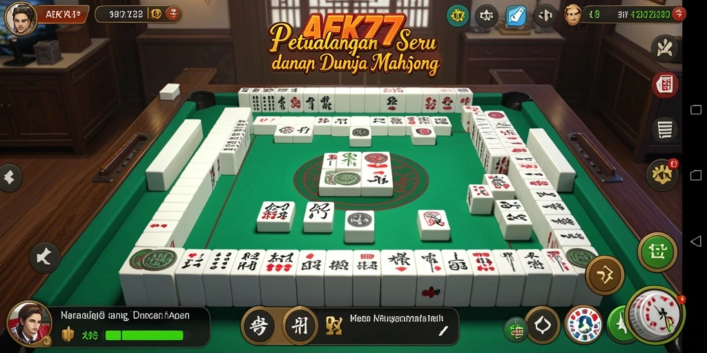 Tampilan gameplay Mahjong yang menakjubkan di AFK77.