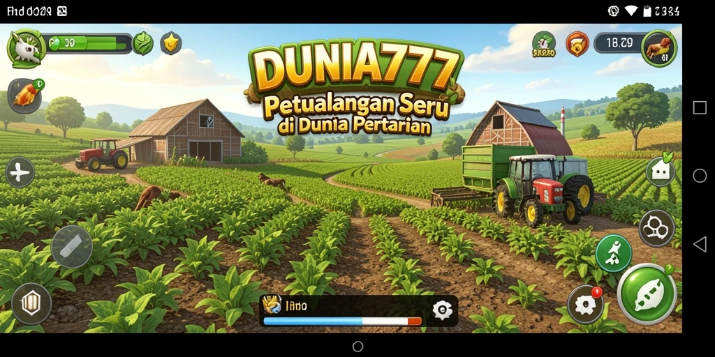 Gameplay seru di DUNIA777 dengan pengelolaan pertanian.