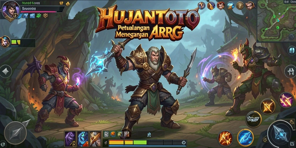 Screenshot menunjukkan karakter utama dalam aksi pertarungan ARPG yang intens.