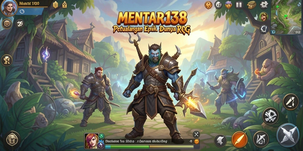 Screenshot gameplay RPG MENTARI138 dengan grafis yang memukau.