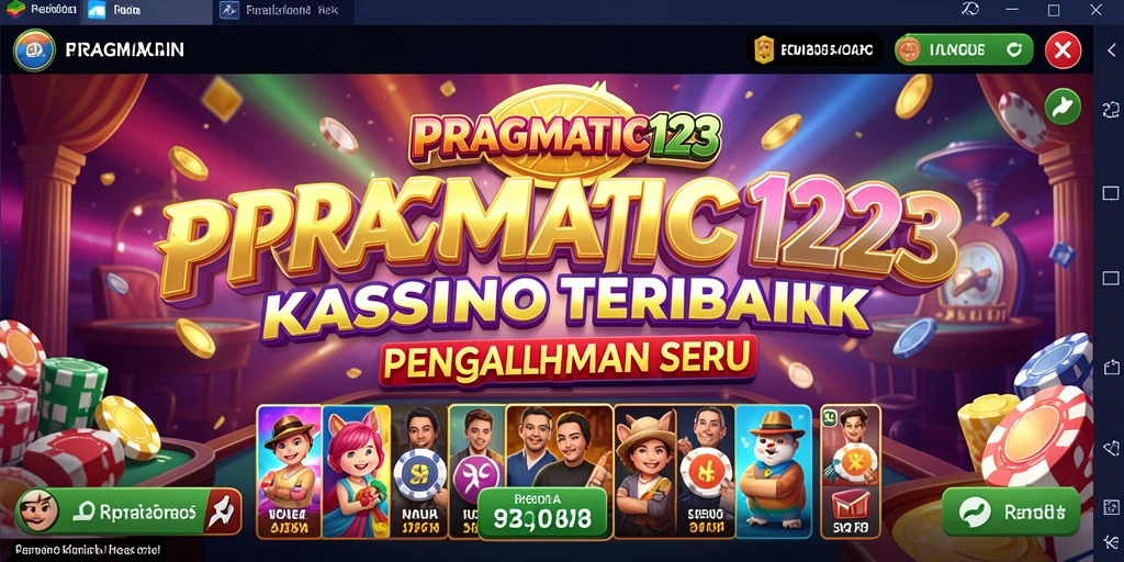 Screenshot utama PRAGMATIC123 menampilkan gameplay kasino yang mendebarkan.
