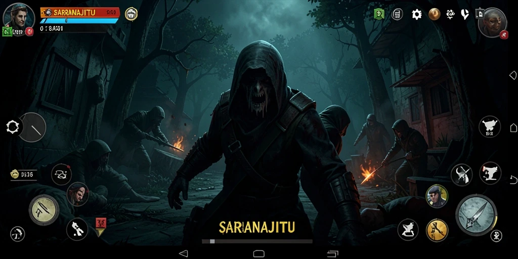 Gameplay SARANAJITU yang menegangkan dan menyeramkan.