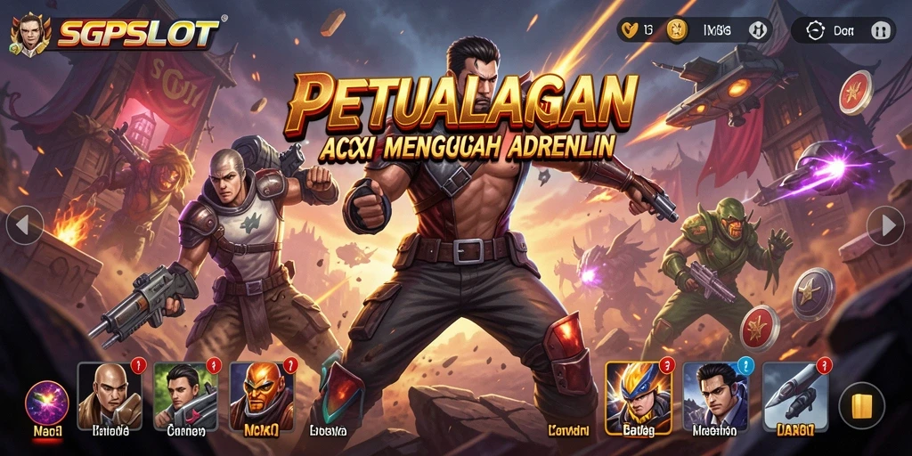 Tangkapan layar gameplay SGPSLOT yang mendebarkan.