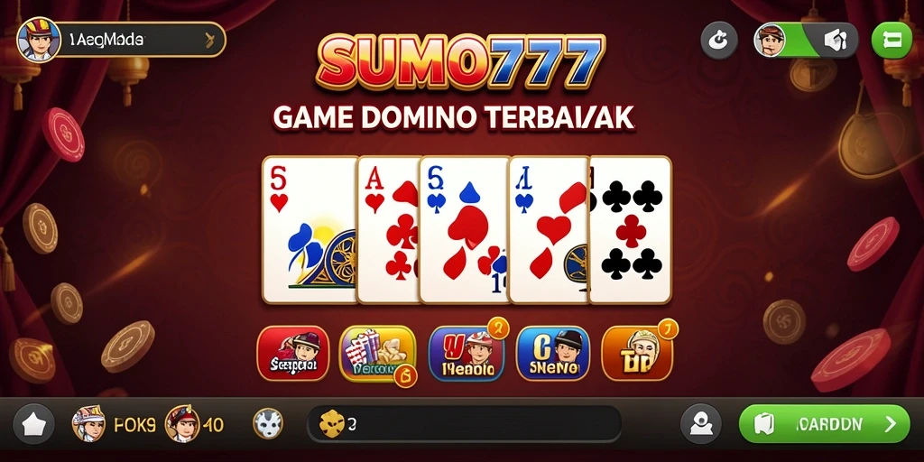Tampilan screenshot gameplay SUMO777 menunjukkan aksi seru permainan Domino.
