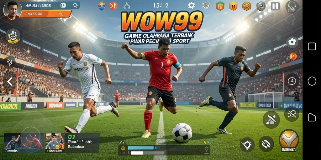 Tangkapan layar gameplay WOW99 yang menampilkan aksi olahraga seru.